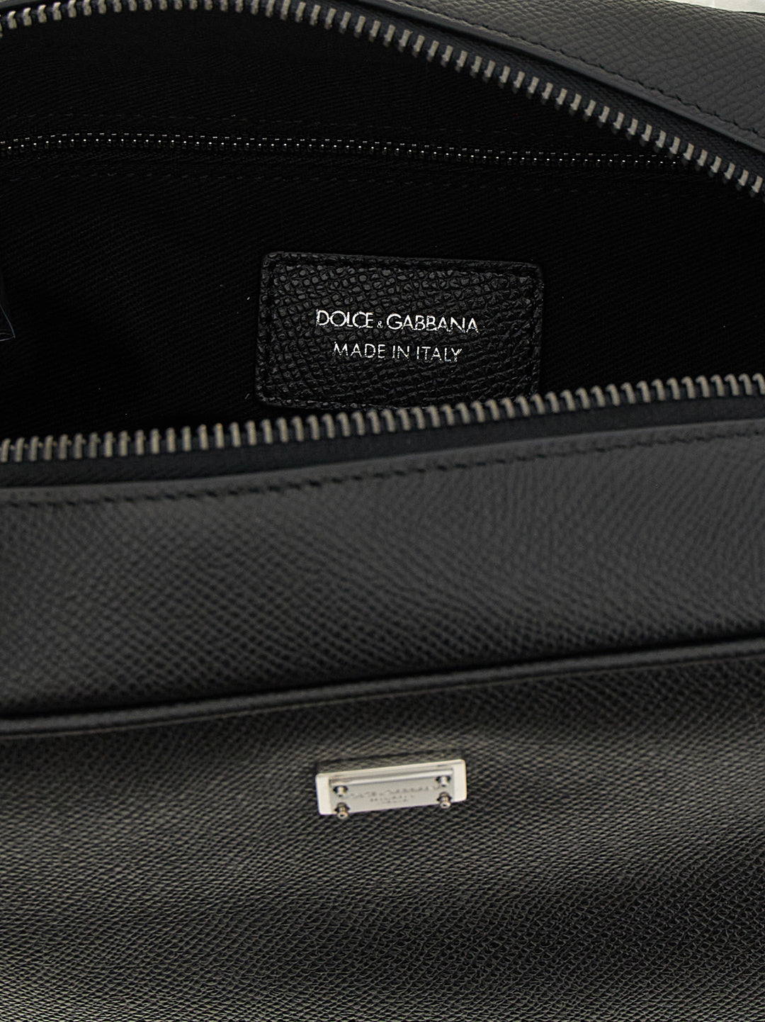 Dolce & Gabbana Black Calfskin Leather Wallet