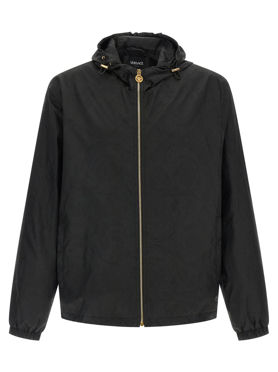 Versace Black Nylon Shell Jacket