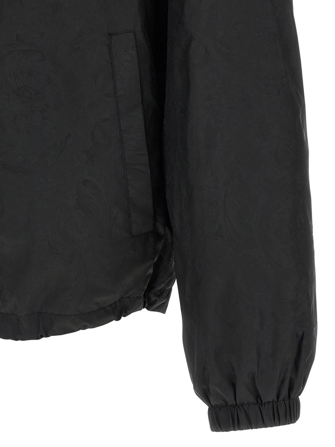 Versace Black Nylon Shell Jacket
