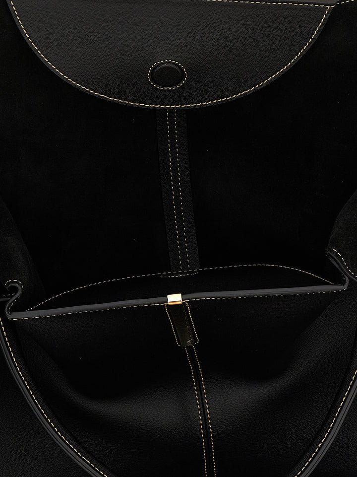 Tod's Black Calfskin Tote Bag