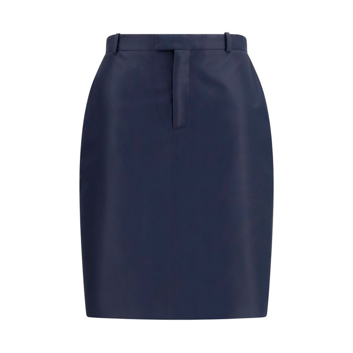 Gucci Blue Silk Skirt