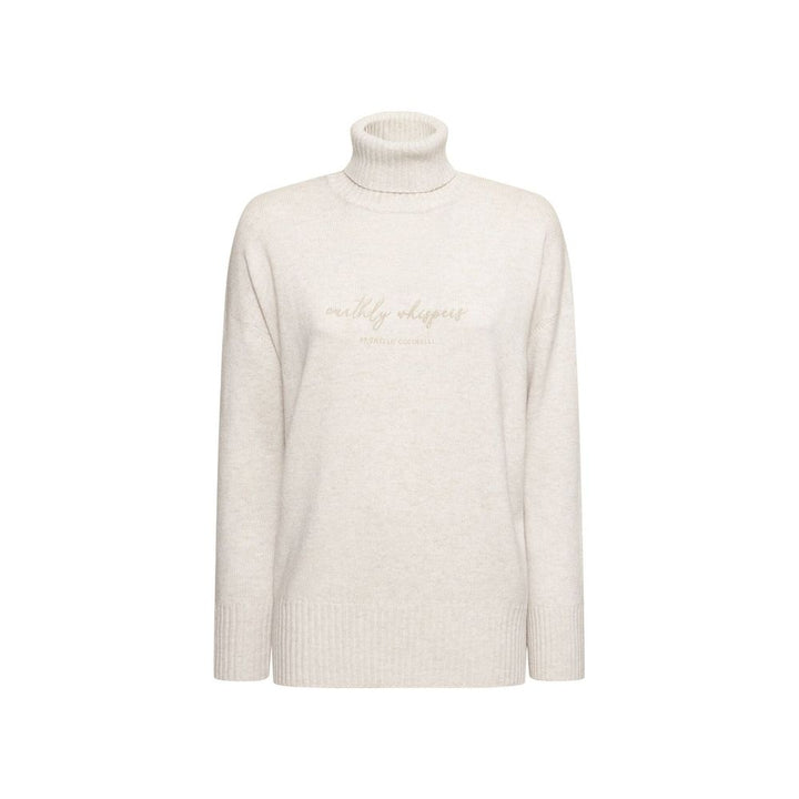 Brunello Cucinelli Beige Cashmere Turtleneck