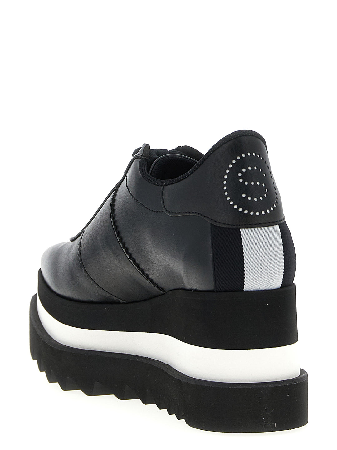 Stella McCartney Black Polyethylene Wedge Sandals