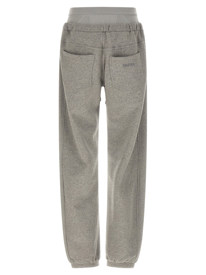 The Attico Gray Cotton Joggers (Workout Pants)