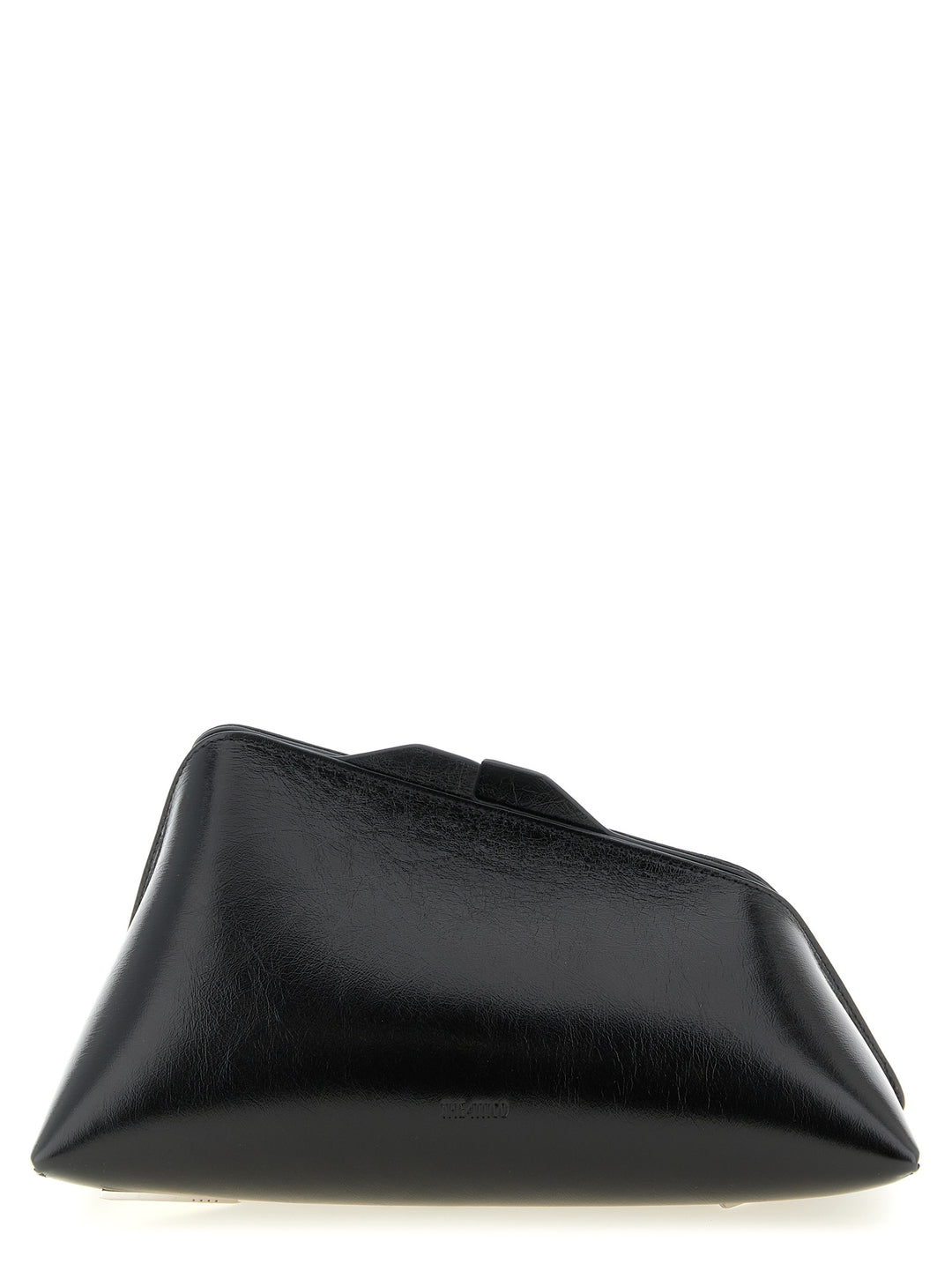 The Attico Black Calfskin Clutch Bag