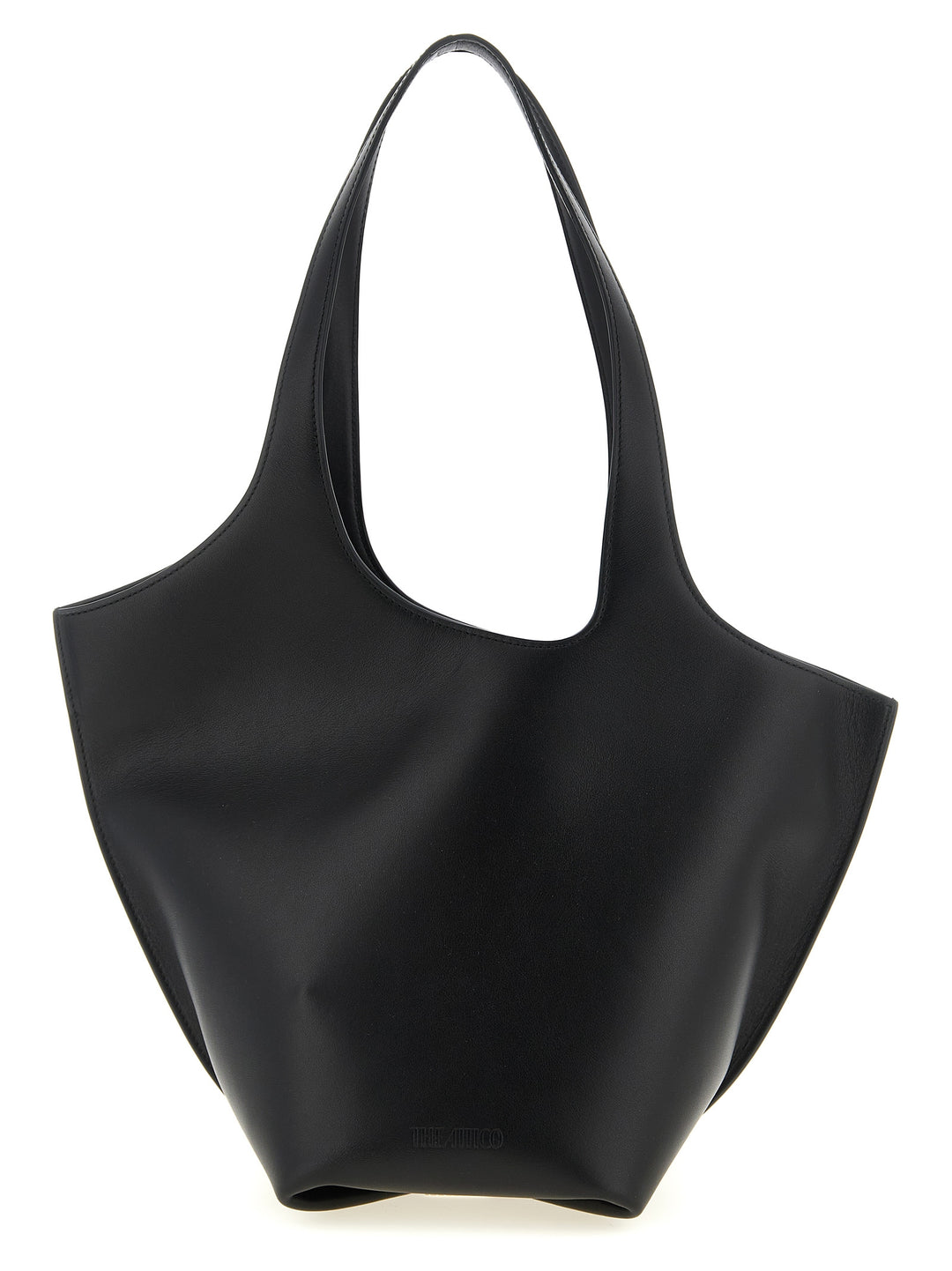 The Attico Black Calfskin Shoulder Bag