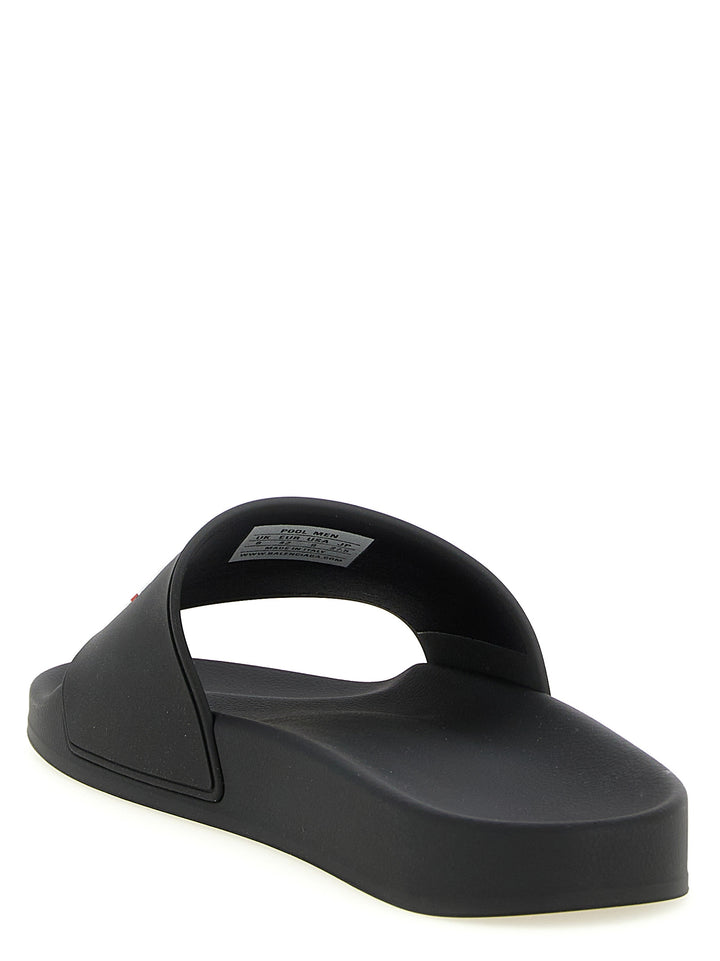 Balenciaga Black Plastic Slides