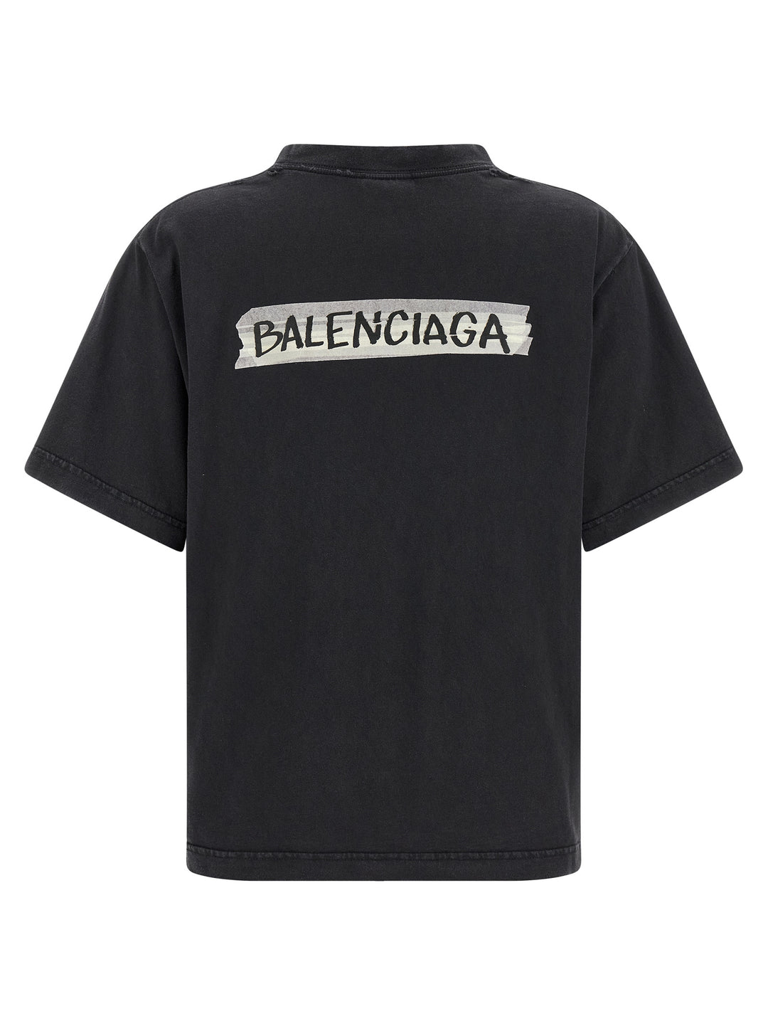 Balenciaga Black Cotton T-Shirt
