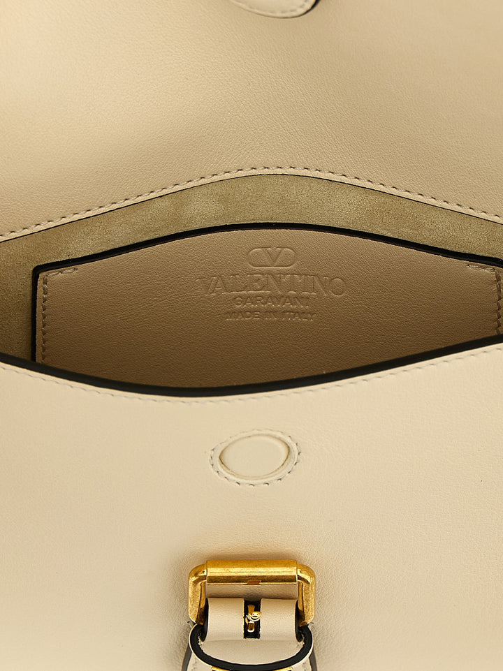 Valentino Garavani White Calfskin Shoulder Bag