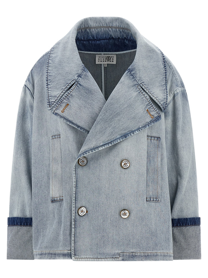 MM6 Maison Margiela Blue Cotton Denim Jacket