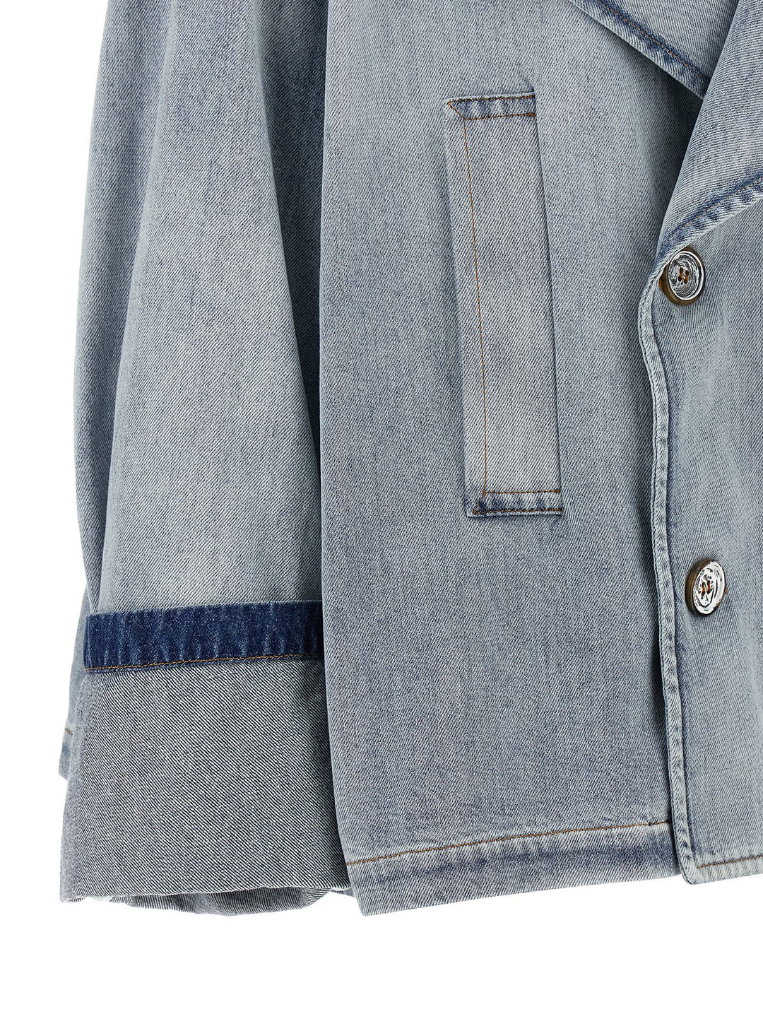 MM6 Maison Margiela Blue Cotton Denim Jacket