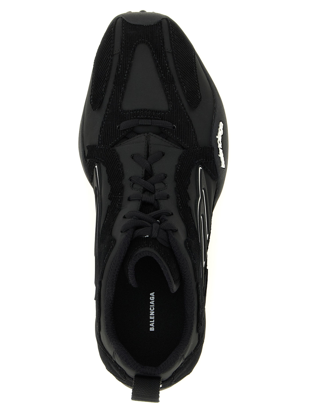 Balenciaga Black Polyester Athletic Sneakers