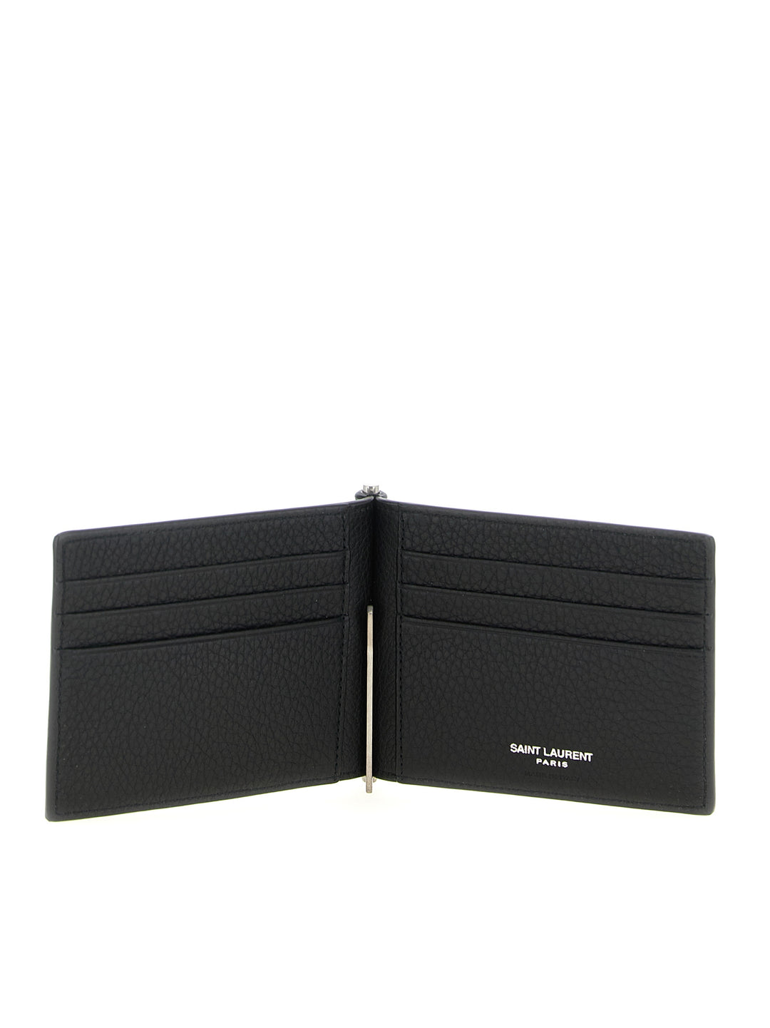 Saint Laurent Black Calfskin Money Clip