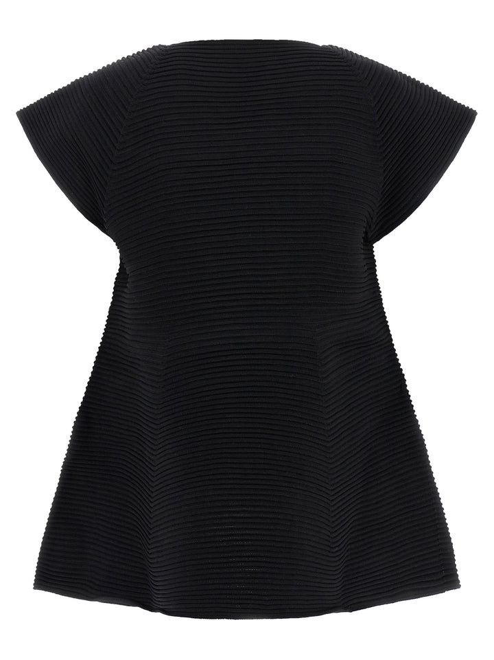 Issey Miyake Black Polyester Short Dress