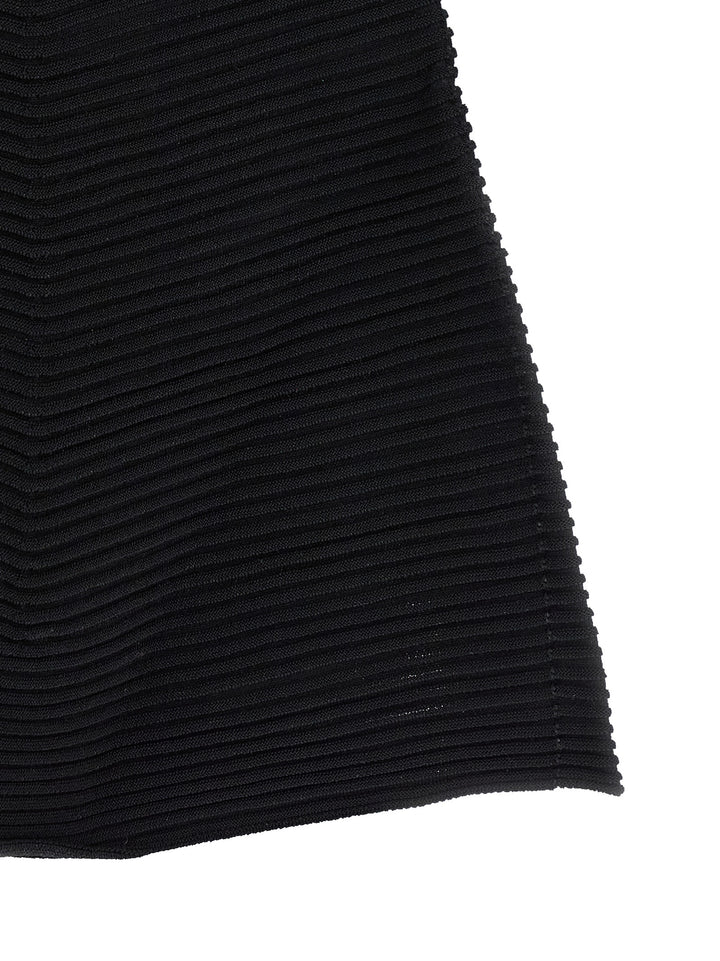 Issey Miyake Black Polyester Short Dress