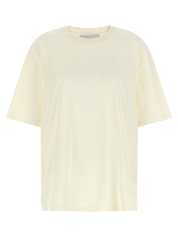 Ami Paris White Cotton T-Shirt