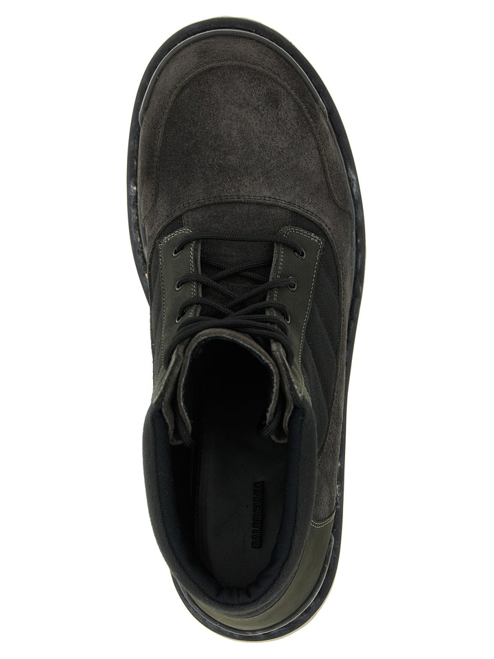 Balenciaga Brown Calfskin Ankle Boots