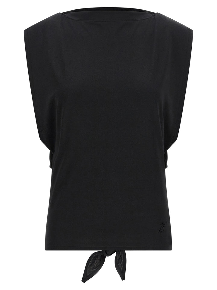 Jacquemus Black Paper Sleeveles T-Shirt