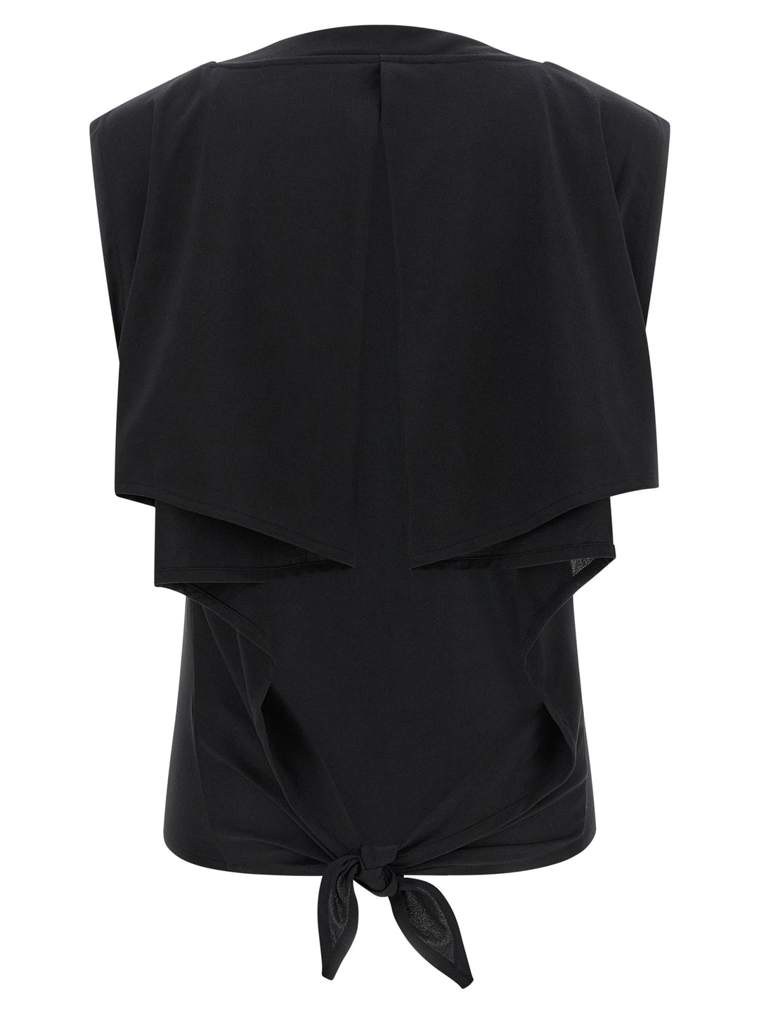 Jacquemus Black Paper Sleeveles T-Shirt