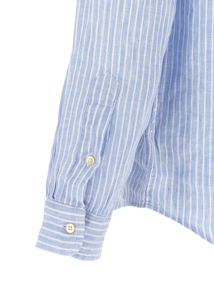 Polo Ralph Lauren Blue Linen Blouse