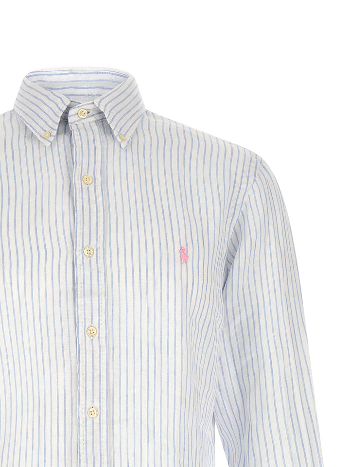 Polo Ralph Lauren Blue Linen Blouse