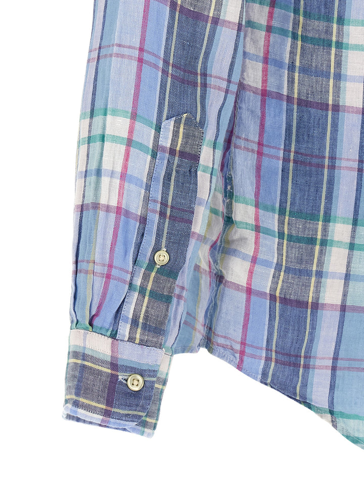 Polo Ralph Lauren Blue Linen Blouse