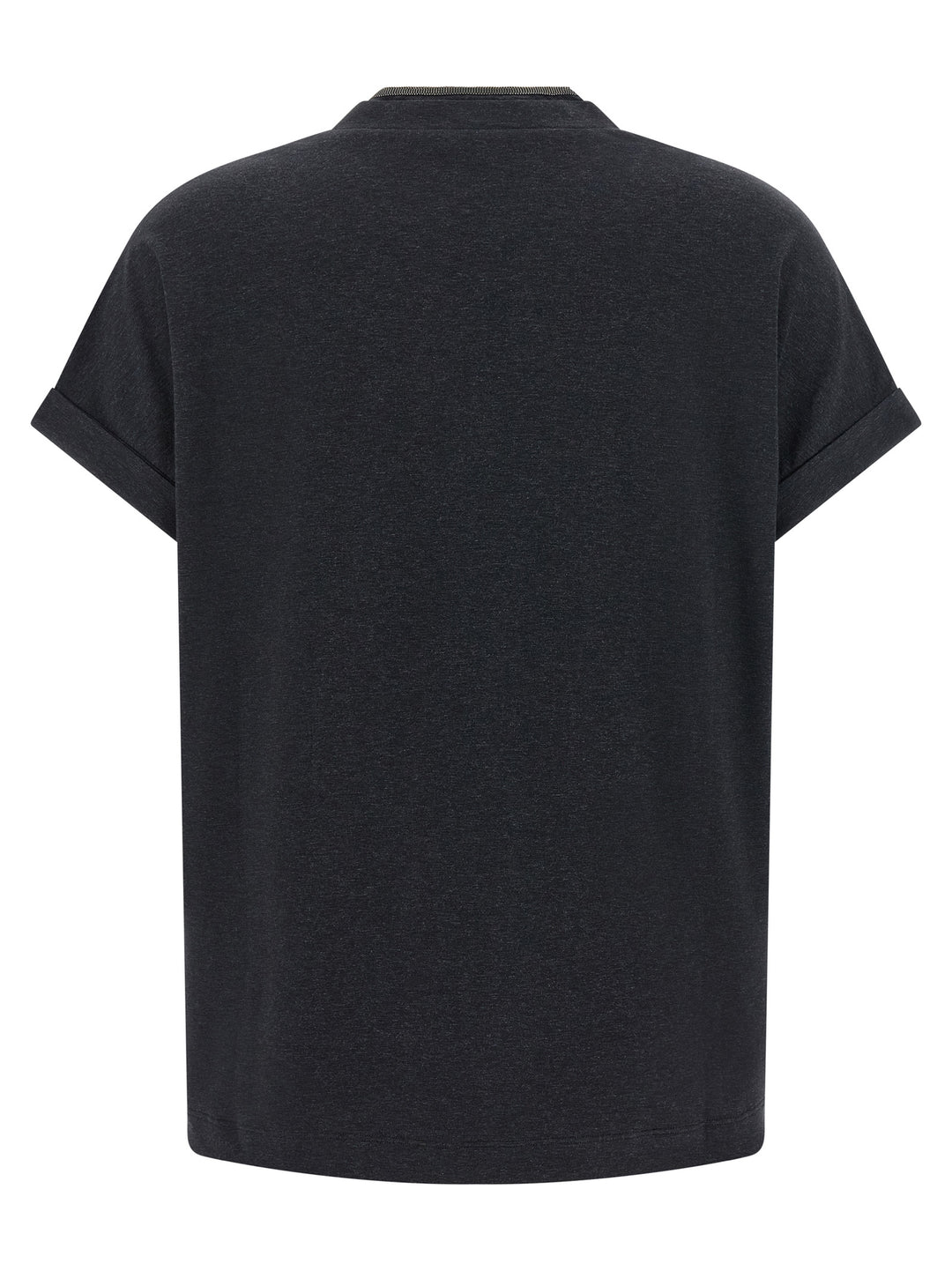 Brunello Cucinelli Gray Cotton T-Shirt