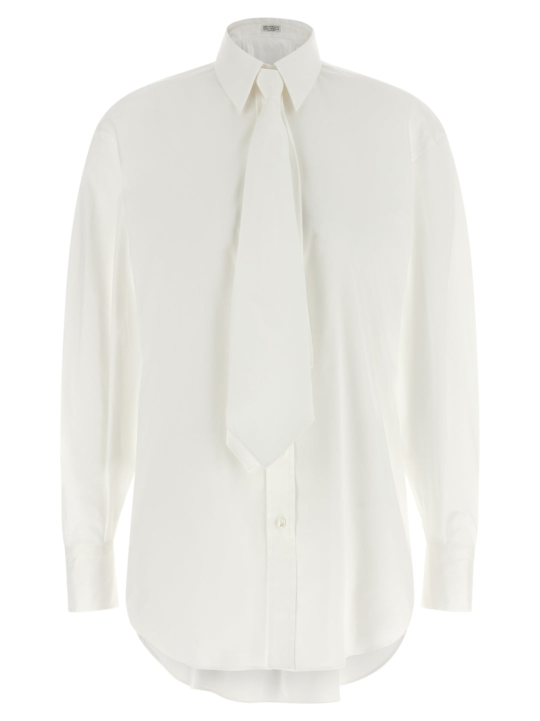 Brunello Cucinelli White Cotton Blouse