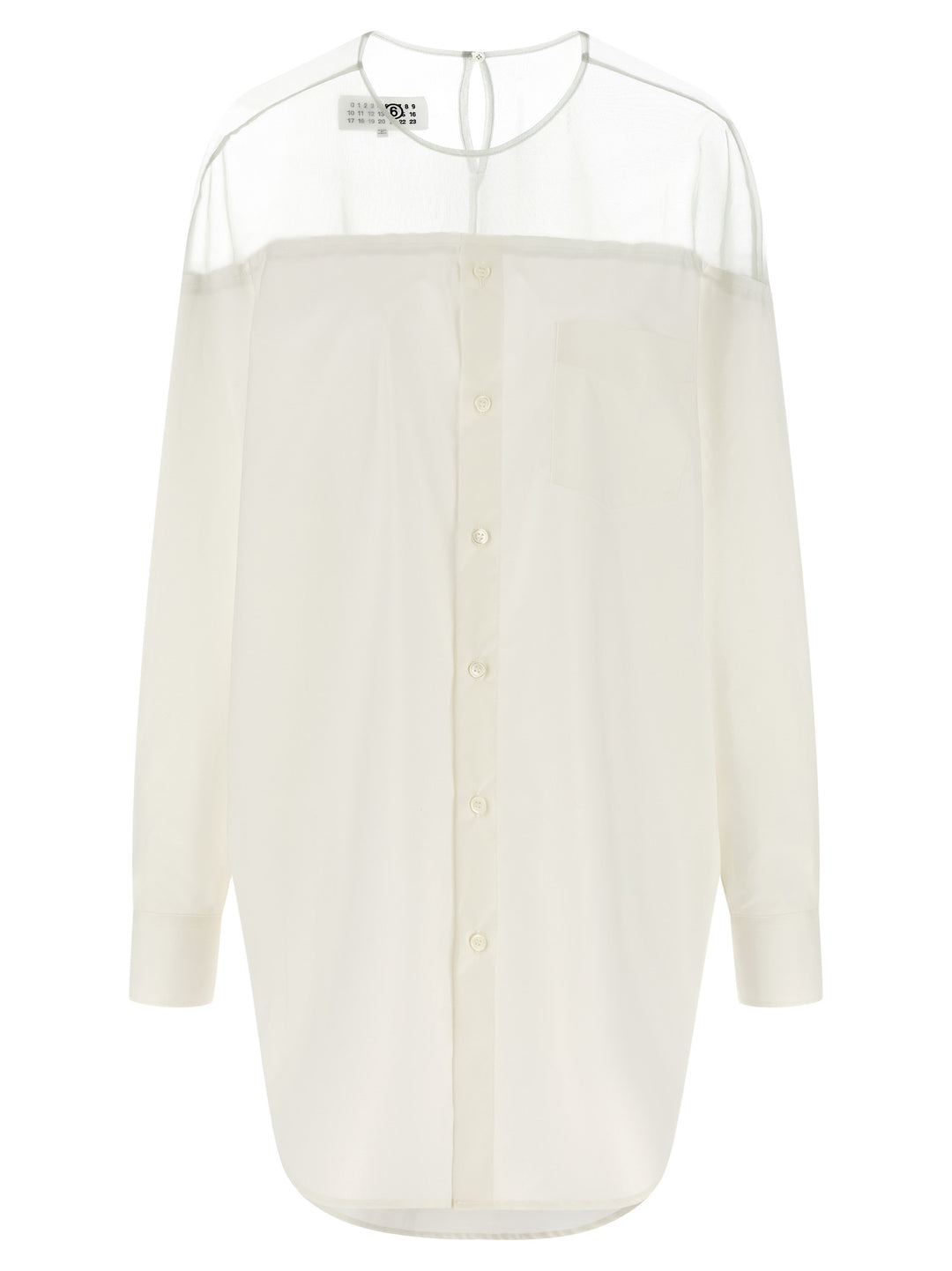 MM6 Maison Margiela White Cotton Blouse