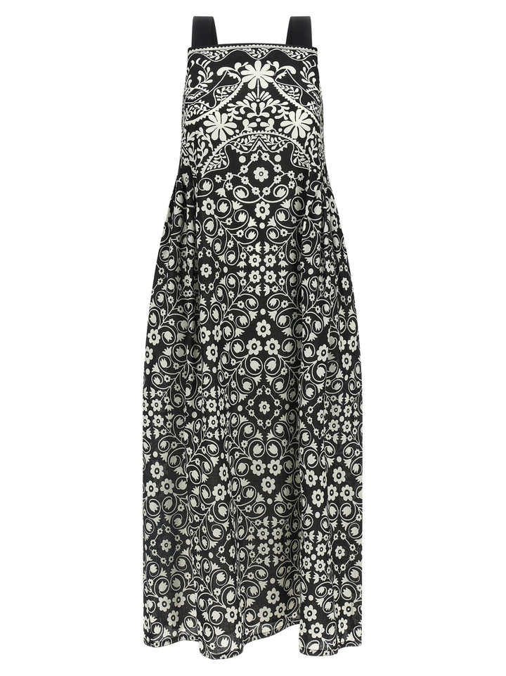 Max Mara Bicolor Cotton Long Dress