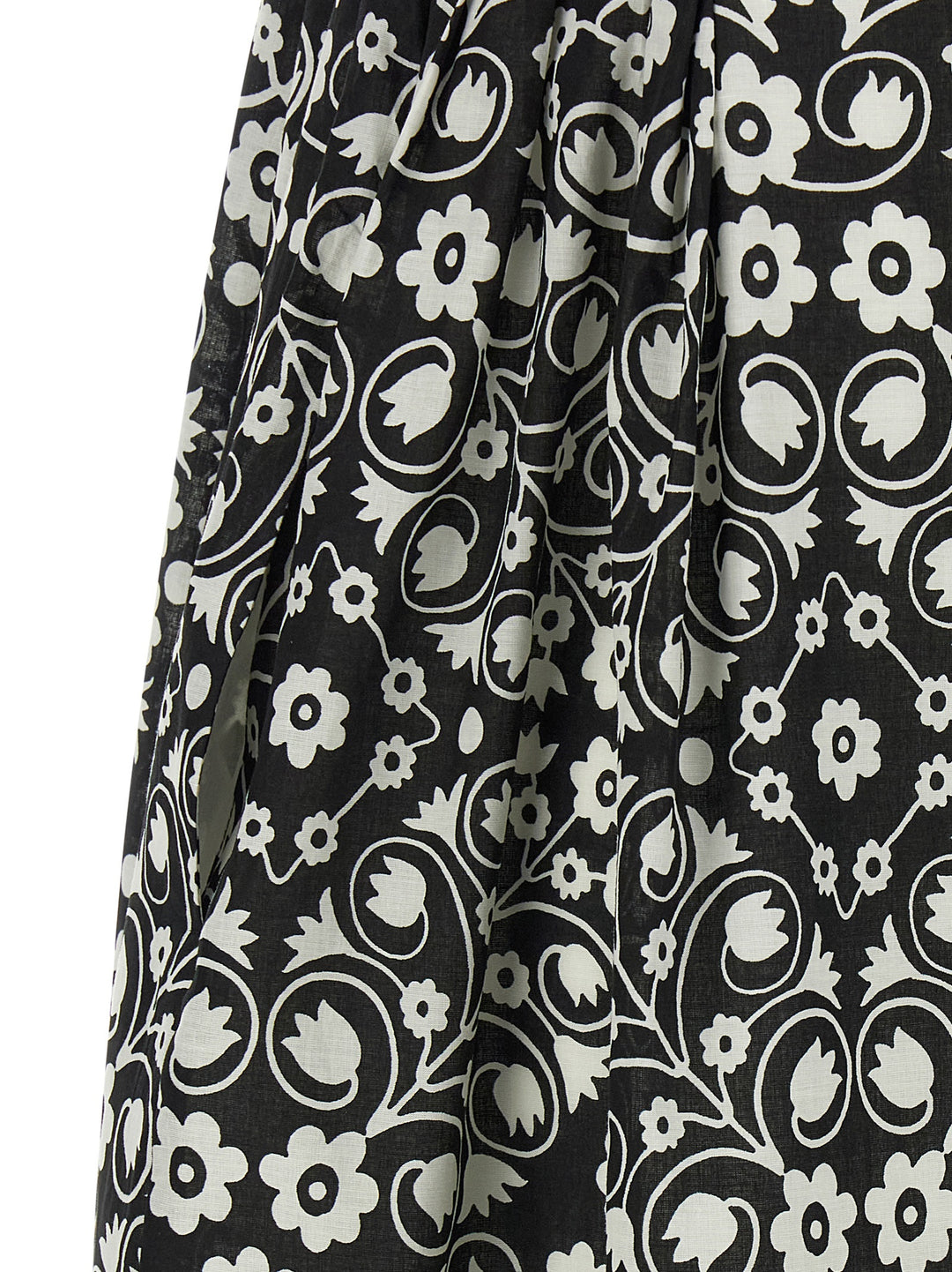 Max Mara Bicolor Cotton Long Dress