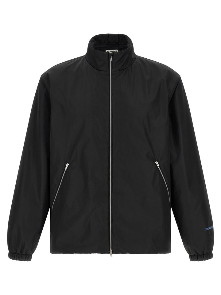 Jil Sander Black Polyester Full-Length Jacket