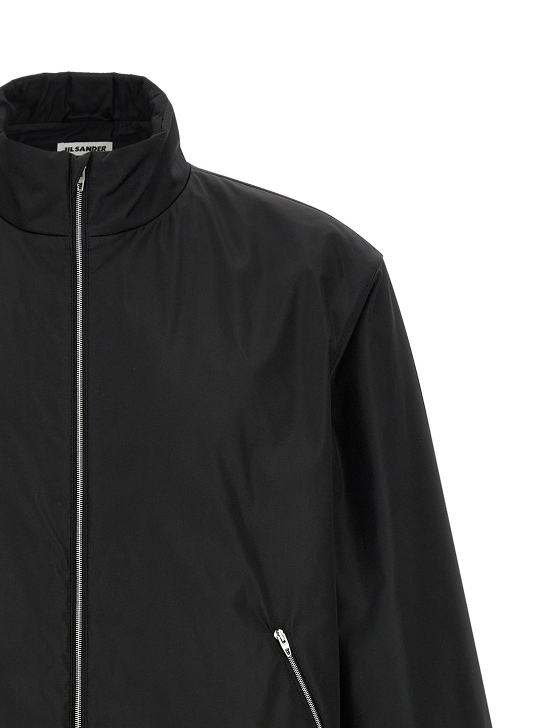 Jil Sander Black Polyester Full-Length Jacket