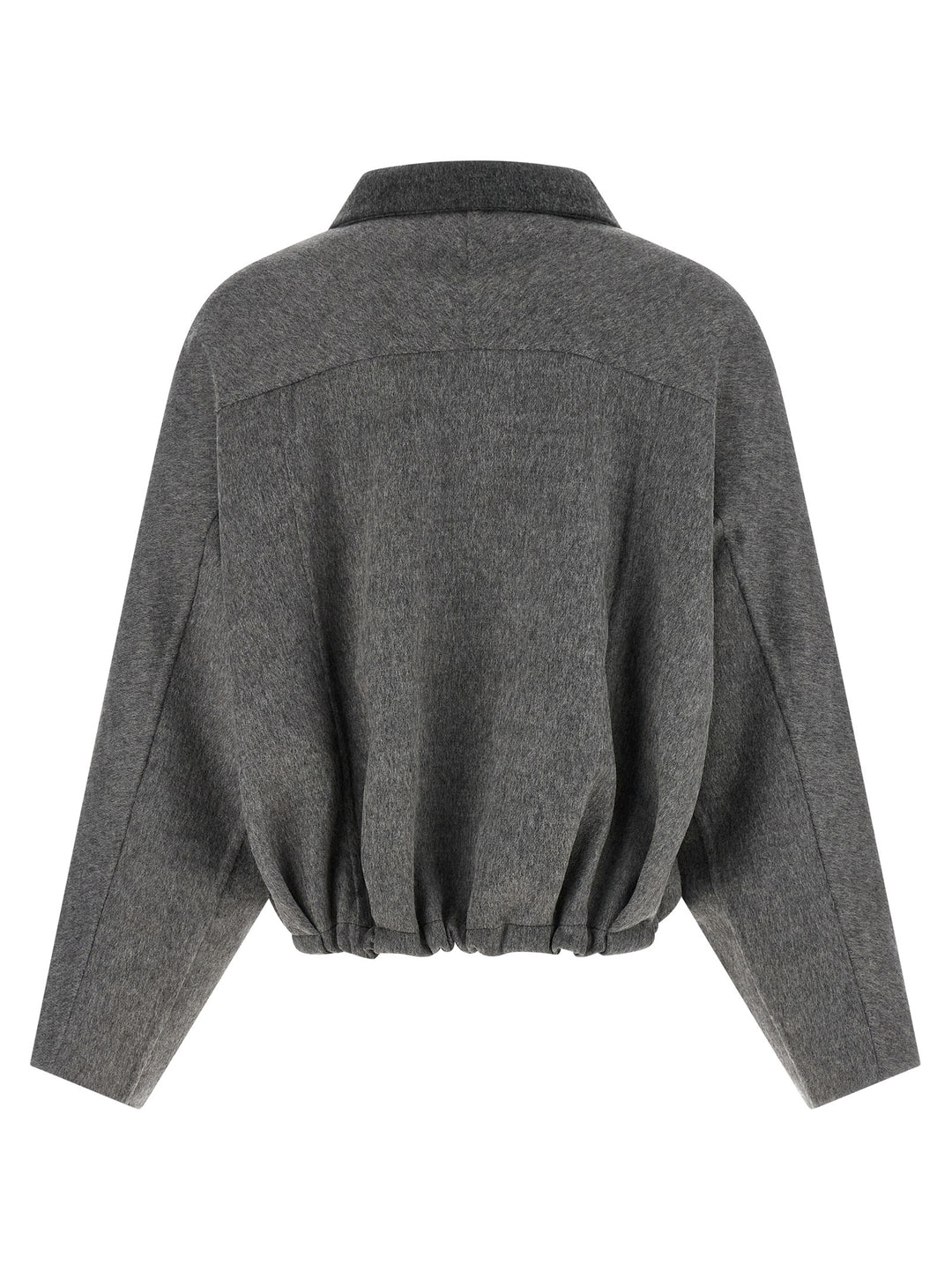 Brunello Cucinelli Gray Virgin Wool Full-Length Jacket