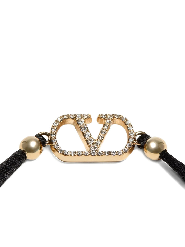 Valentino Garavani Black Polyester Bracelet