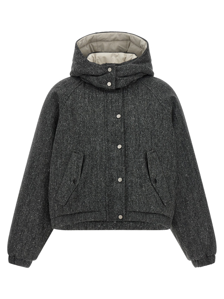 Brunello Cucinelli Gray Virgin Wool Jacket
