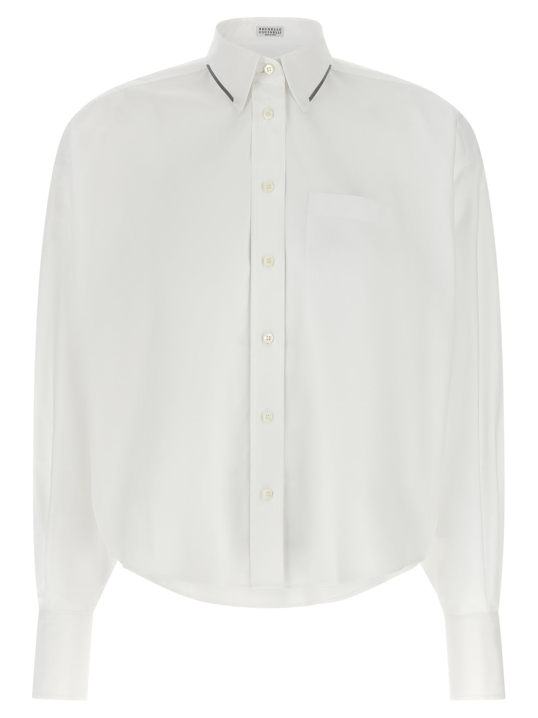 Brunello Cucinelli White Cotton Blouse