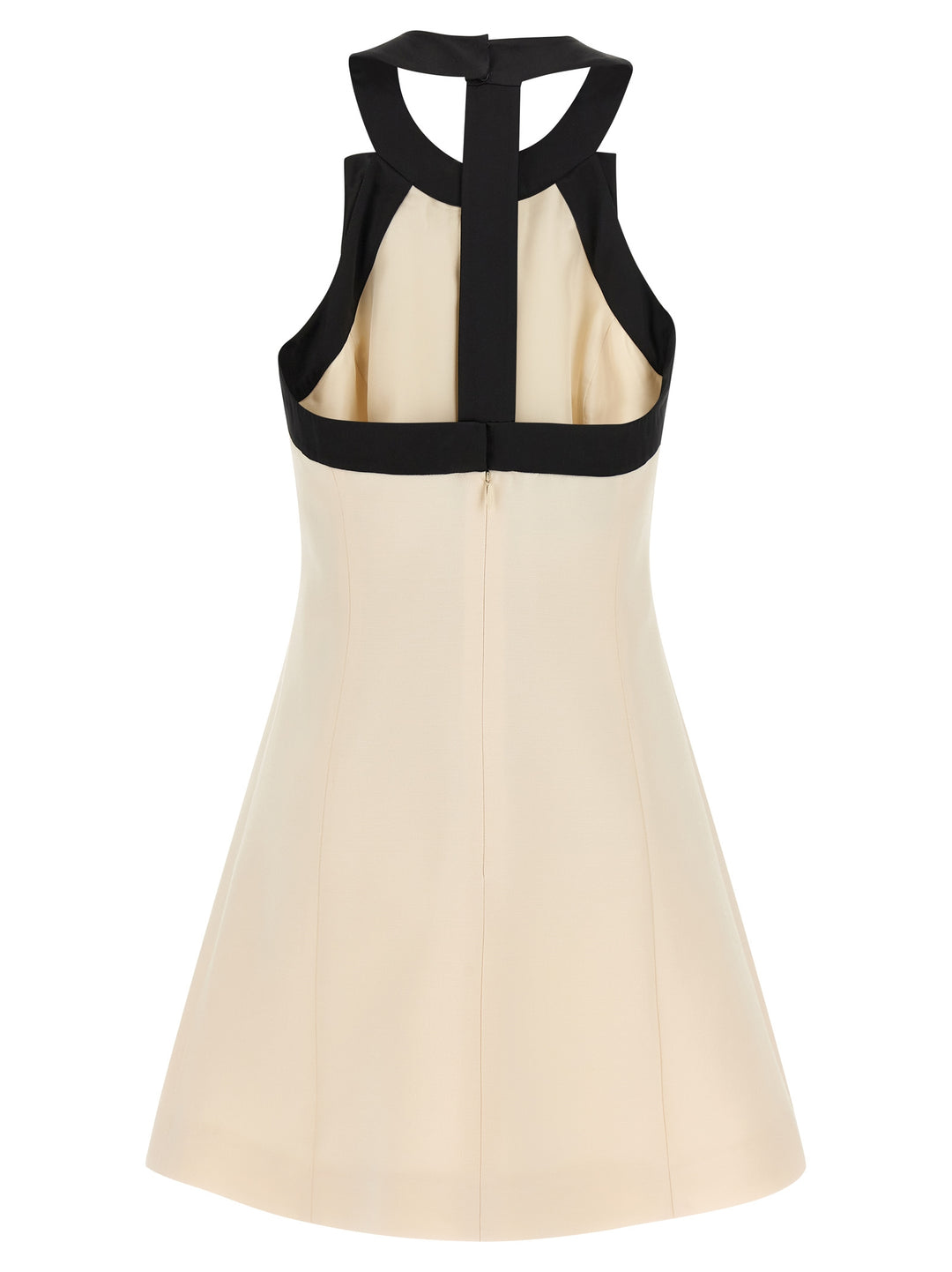 Valentino Garavani Bicolor Virgin Wool Short Dress