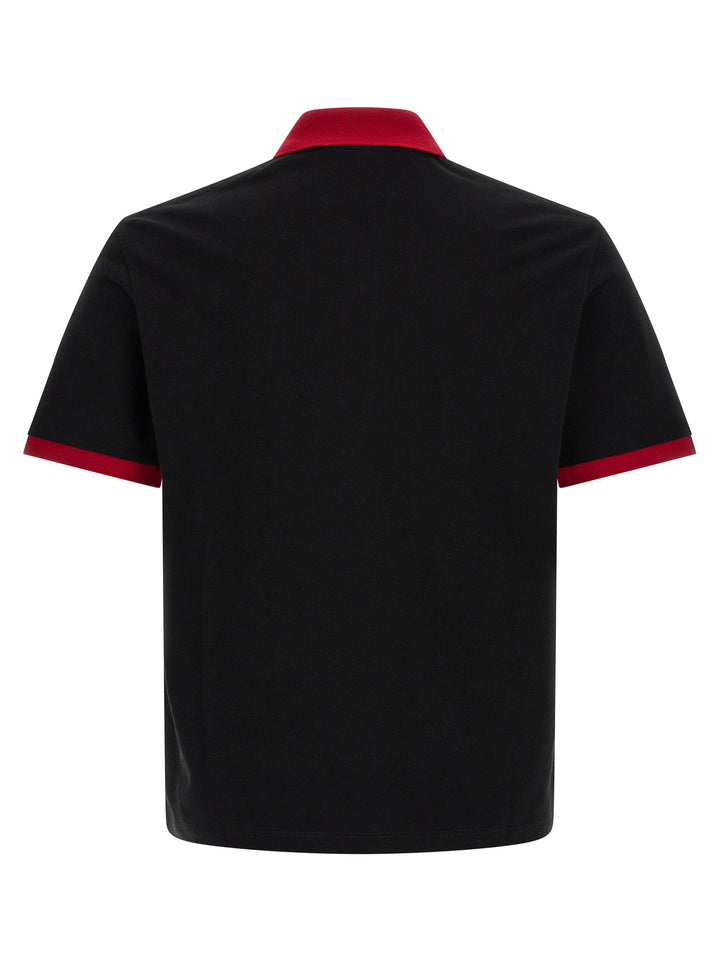 Versace Black Cotton Polo Shirt