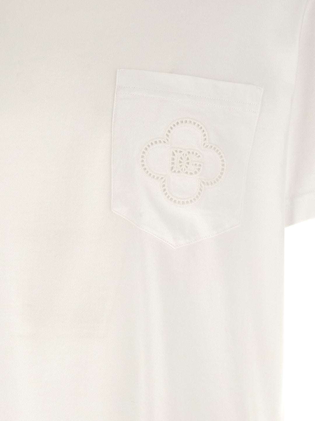 Dolce & Gabbana White Cotton T-Shirt