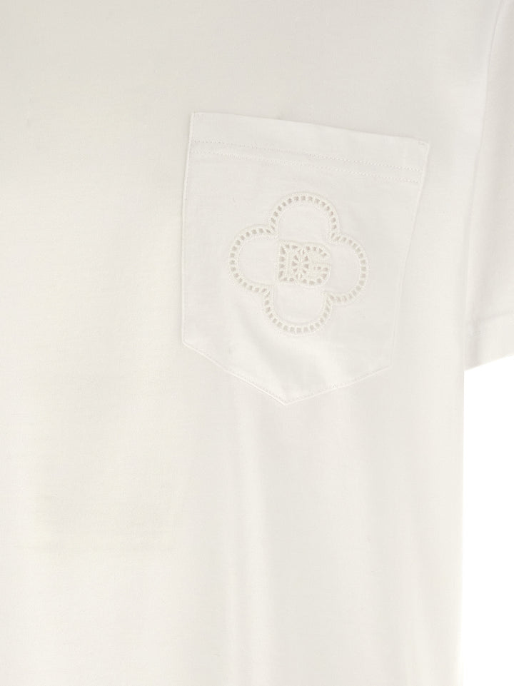 Dolce & Gabbana White Cotton T-Shirt