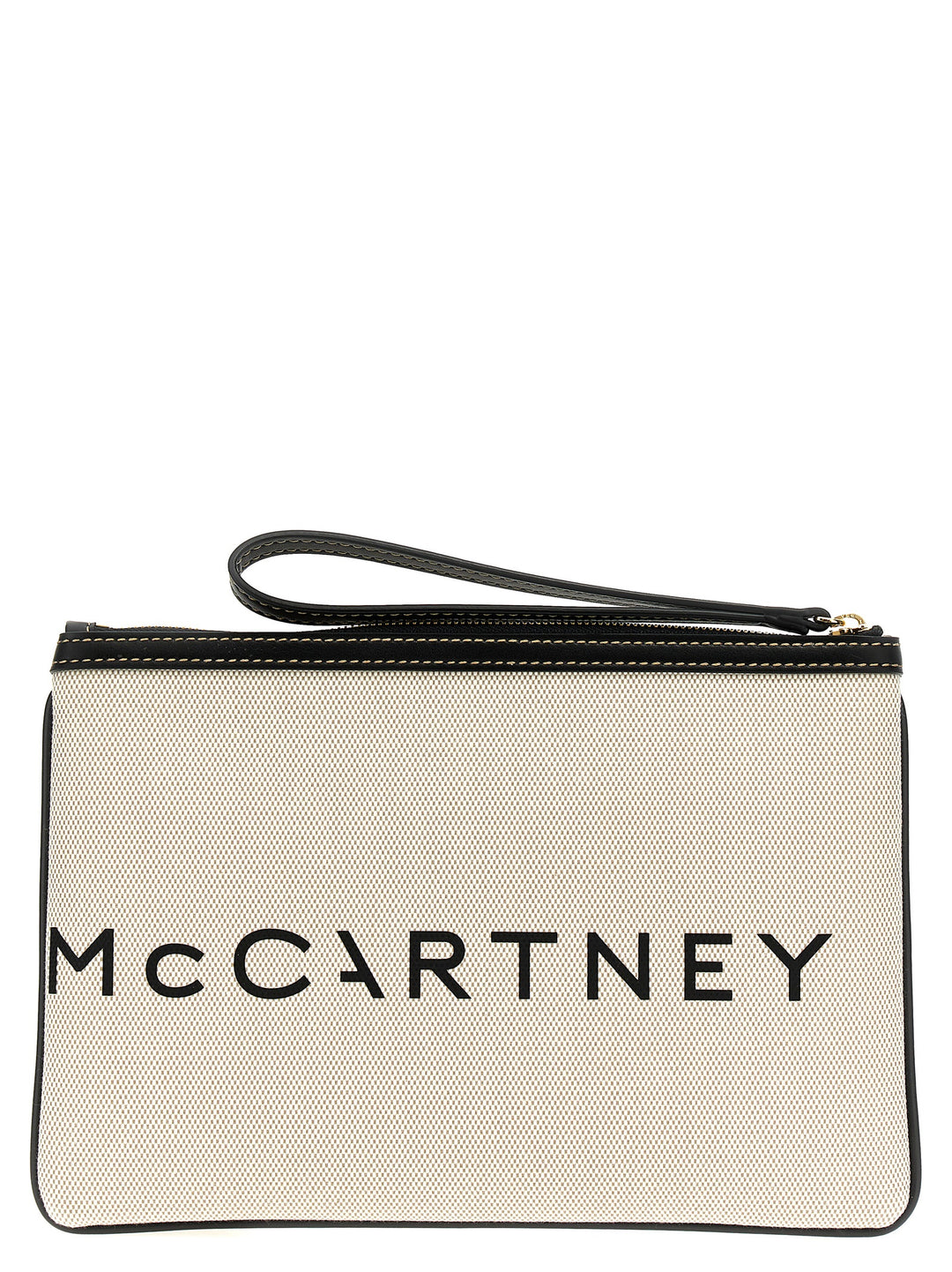 Stella McCartney Beige Cotton Clutch Bag