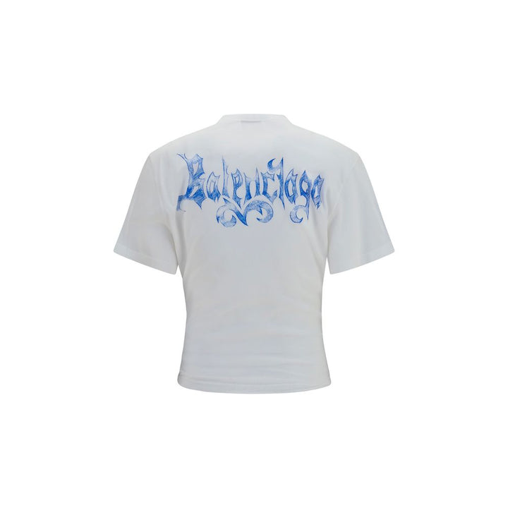 Balenciaga White Cotton T-Shirt