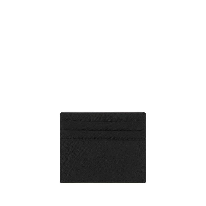 Prada Black Calf Leather Bos Taurus Wallet