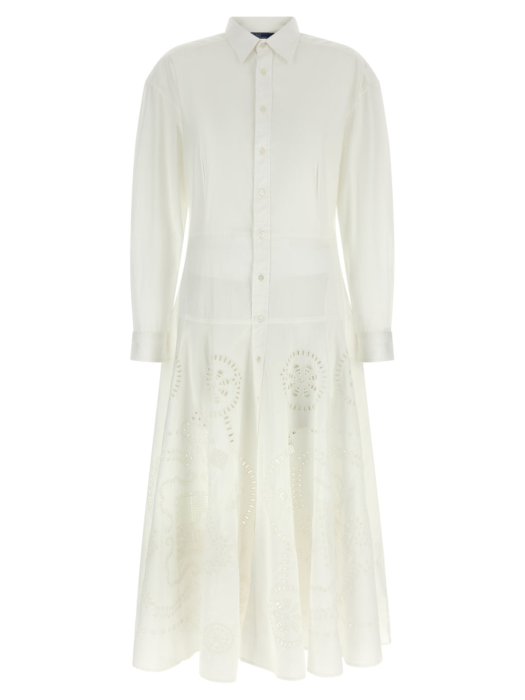 Polo Ralph Lauren White Cotton Midi Dress