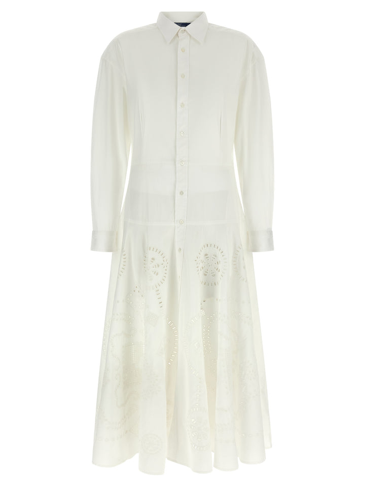 Polo Ralph Lauren White Cotton Midi Dress