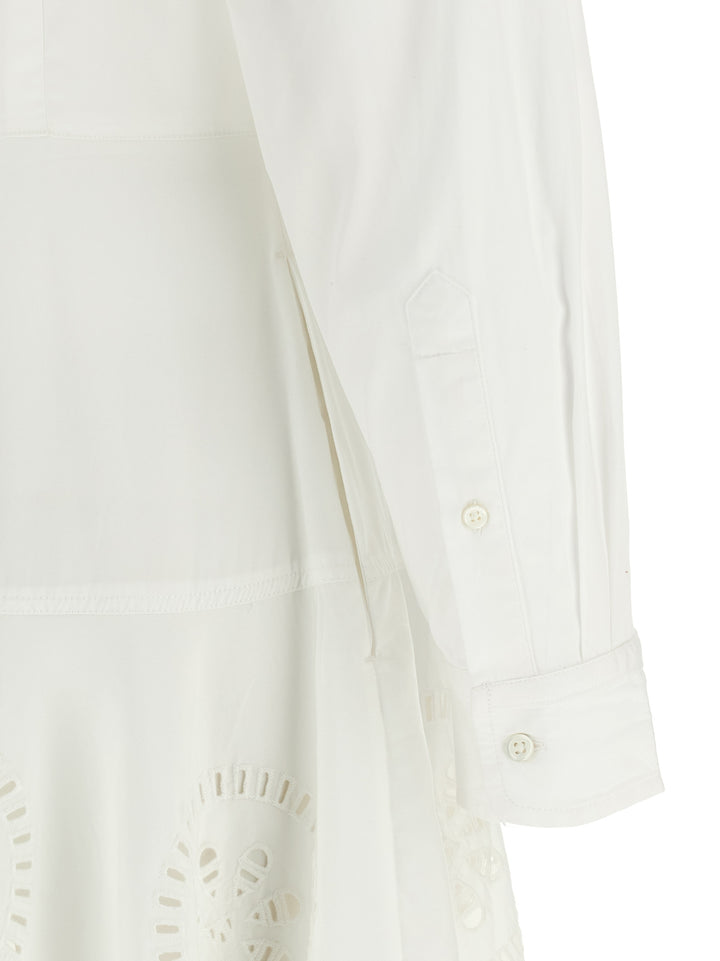 Polo Ralph Lauren White Cotton Midi Dress