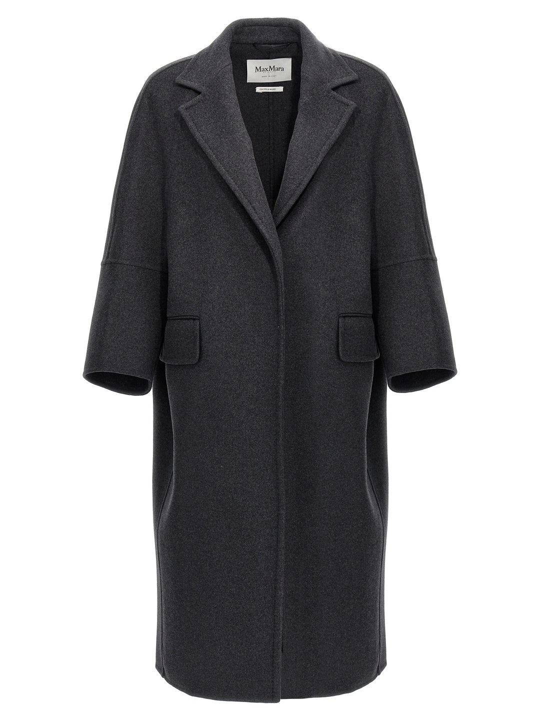 Max Mara Gray Virgin Wool Coat