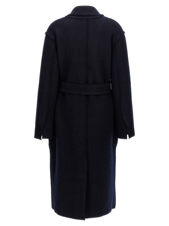 Max Mara Blue Wool Coat