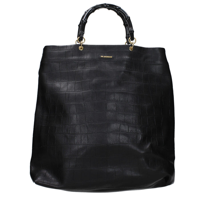 Jil Sander Black Leather Handbag